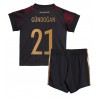 Tyskland Ilkay Gundogan #21 Bortedraktsett Barn VM 2022 Kortermet (+ korte bukser)